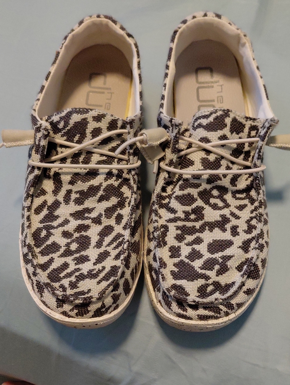 Hey Dude Women's Leopard Print Canvas Slip-Ons - Beige & Brown